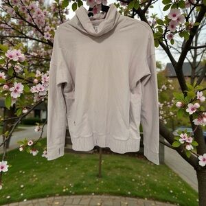 lululemon athletica Women's Light Pink Cowl Neck Sweater